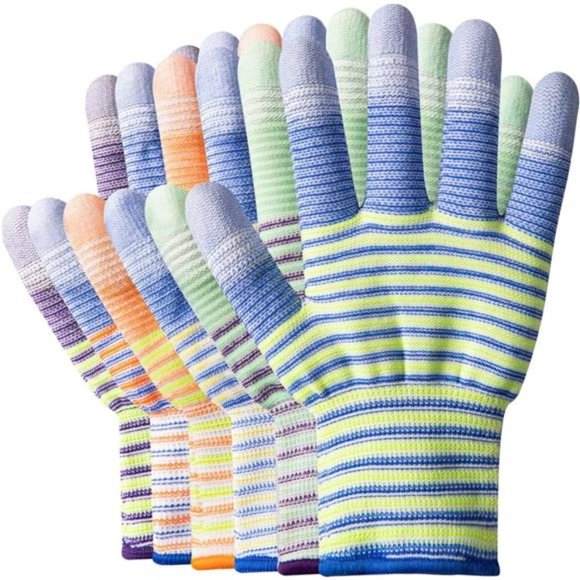 Rubber Gloves - Gardening Gloves 12 Pairs, Breathable Working Gloves - Summer - Picture 1 of 7